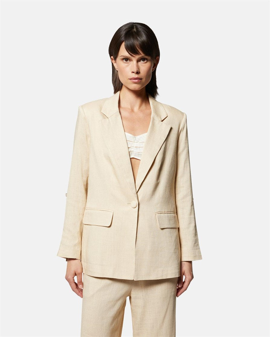 BLAZER MONOPETTO DAL TAGLIO NLEGGERMENTE OVERSIZE