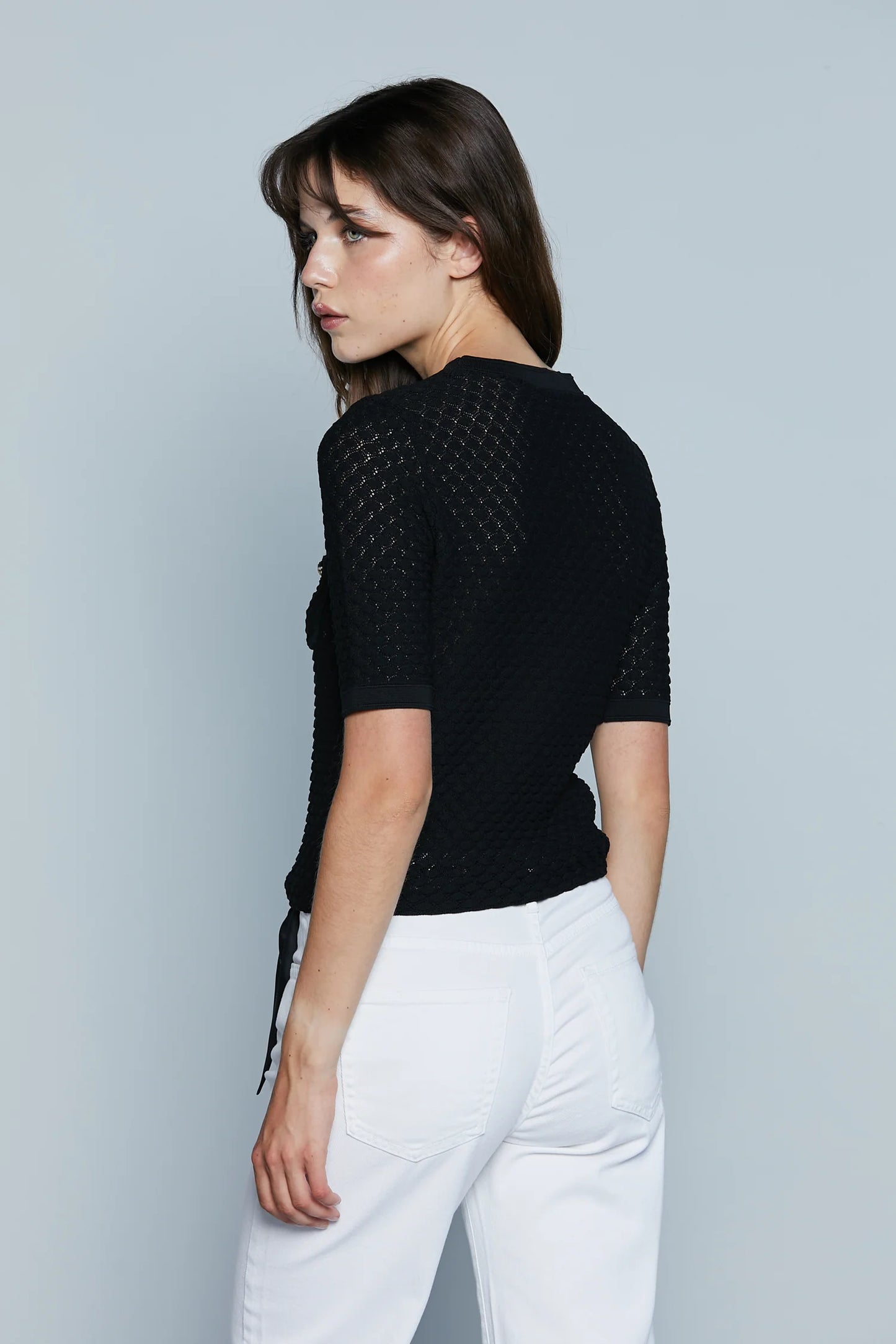 MAGLIA FRANCISCO M/M CON TASCHINI LAVORAZIONE NIDO D'APE
