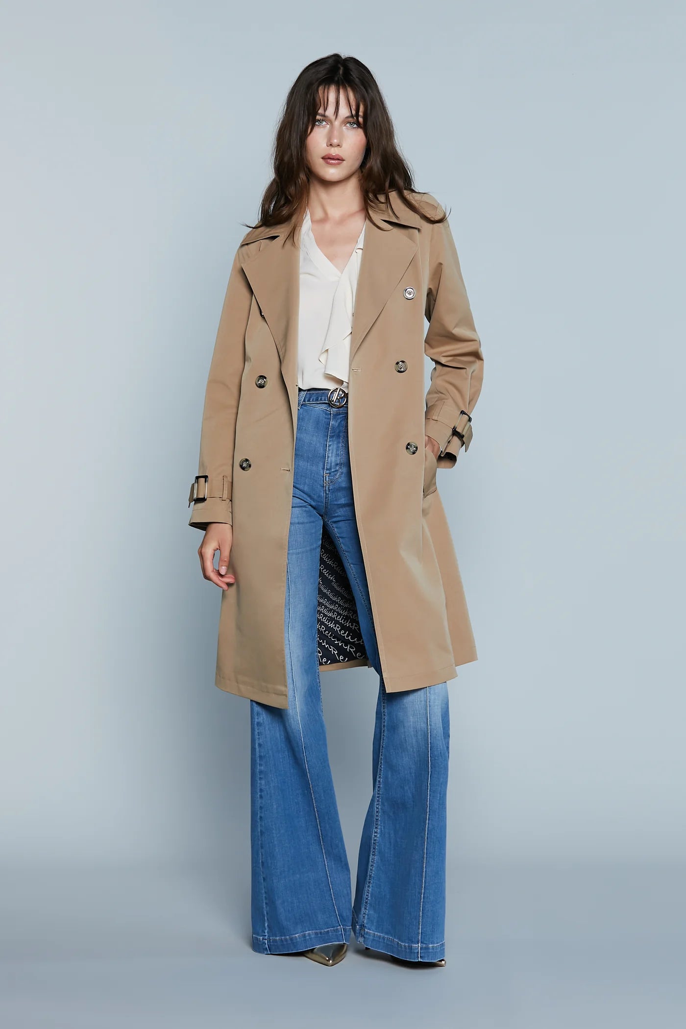 TRENCH VALENZA DOPPIO PETTO CON ALMARI PIU' TASCHE PIU' CINTURA